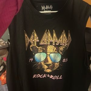 Def Leppard concert 1983 t shirt sz L